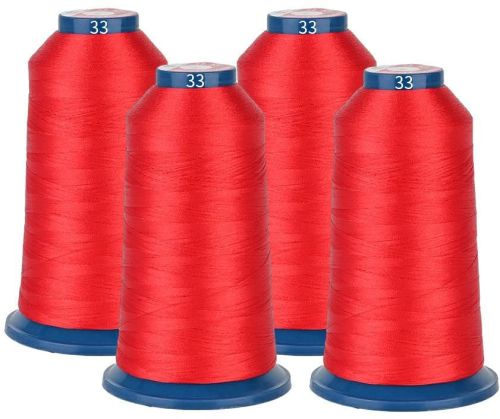 Dyed High Speed Embroidery Thread, Color : Red