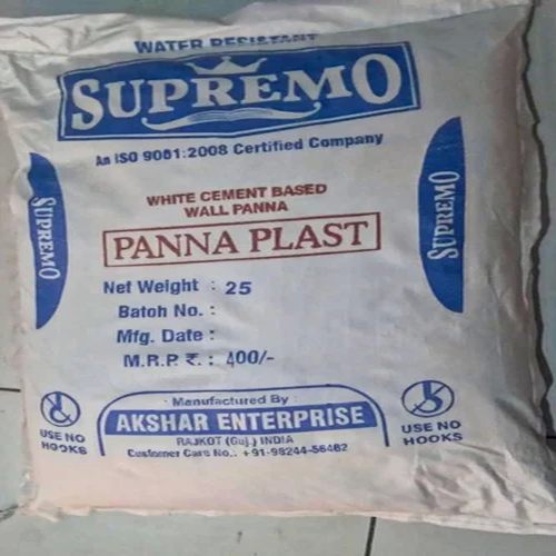 Super Ajanta Plaster Panna Cement, Form : Powder, Packaging Type : Plastic Bag For Construction Use