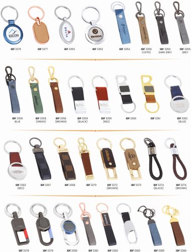 Polished Metal Keyrings Standard