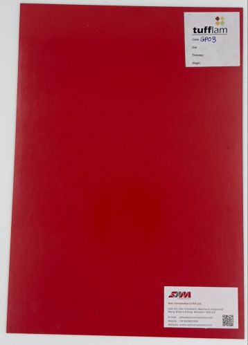 Tufflam Polish GPO3 Fiber Glass Polyester Sheet, Color : Red