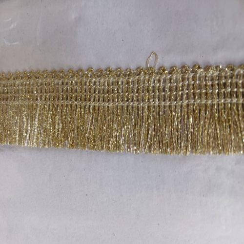 Zari Fringes, Color : Golden Standard, Technics : Machine Made