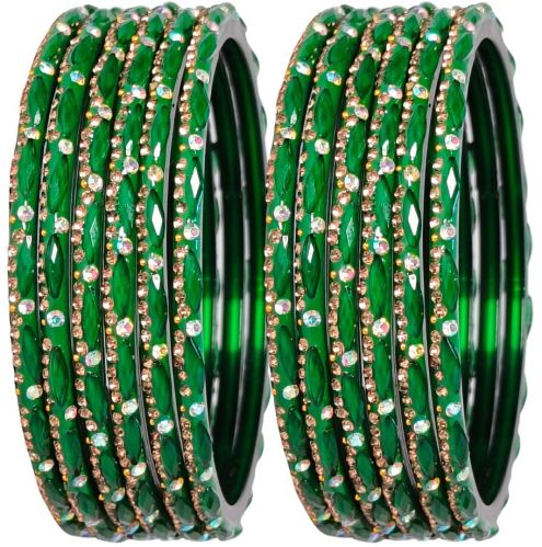 Printed Polished glass bangles, Shape : Round, Purity : 18-24C.