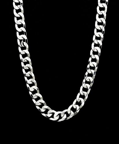 Polished Men Platinum Chain, Color : Silver Casual Wear, Packaging Type : Plastic Packet