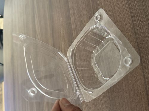 Plain Plastic Strawberry Burger Punnet For Fruit Packaging