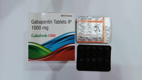 Gabapentin 1000mg Tablets, Color : Brown For Neuropathic Pain, Seizures, Epilepsy/s