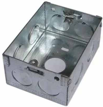 Galvanized Iron Regular Modular Metal Electrical Box, Color : Silver