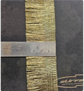 Plain Golden Thread Jari Lace for Garments