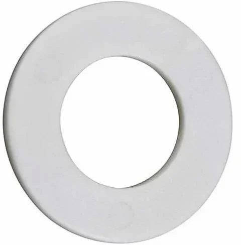 Polished Teflon Washers, Color : White For Industrial