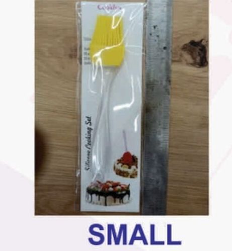 Prachit Small Yellow Silicone Oil Brush, Handle Material : Plastic