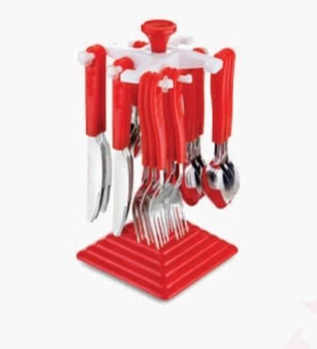 Prachit Swastic Royal Red Cutlery Set Modern, Packaging Type : Box For Kitchen