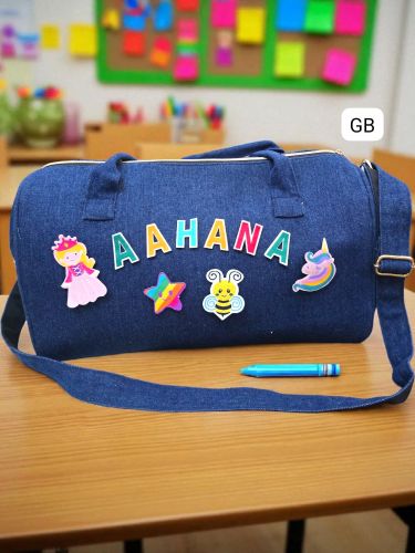 Kids Classroom Theme Denim Bag, Age Group : 4 To 10 Years