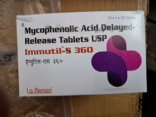 Immutill-S Mycophenolic Acid Delayed Release 360 Mg Tablets