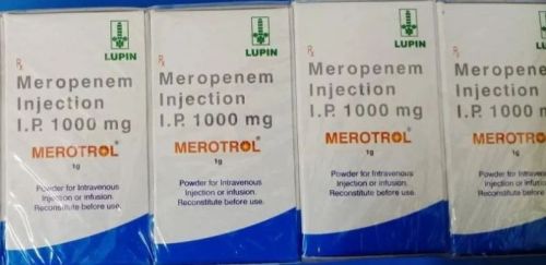 Merotrol 1g Meropenem Injection, Packaging Size : Single Vial