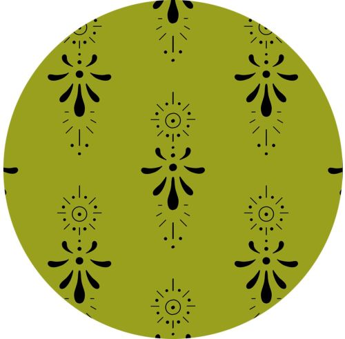 Beautiful Green Floral Print Fabric