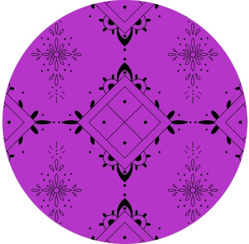 Elegant Purple Print Fabric for Apparel, Home Decor