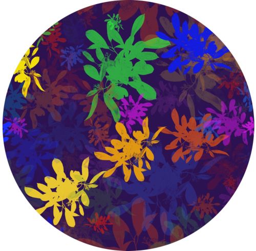 Multi Colour Splash Digital Print Fabric for Apparel, Home Decor