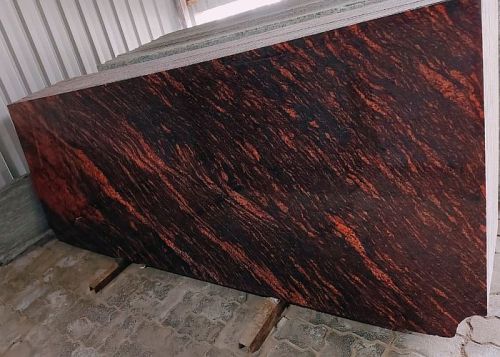 Polished Himalayan Red Granite Slab, Thickness : 18 Mm