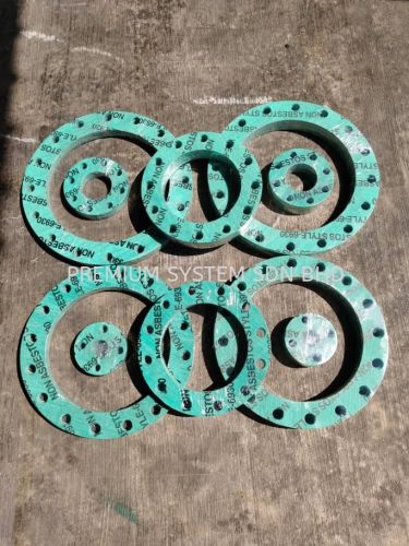 Plain Coated Cnaf Gasket, Shape : Round for Industrial