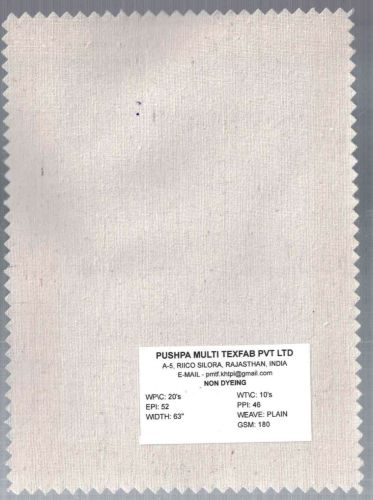 180 GSM Cotton Plain Fabric