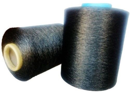 Double Twist Black Conductive Fiber Yarn