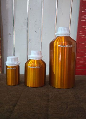 Flame Golden Aluminum Essential Oil Bottle