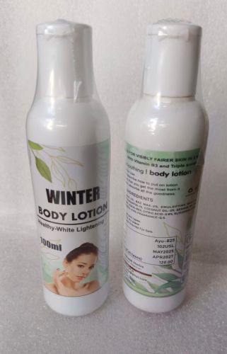 Winter Body Lotion Organic for Oily Skin