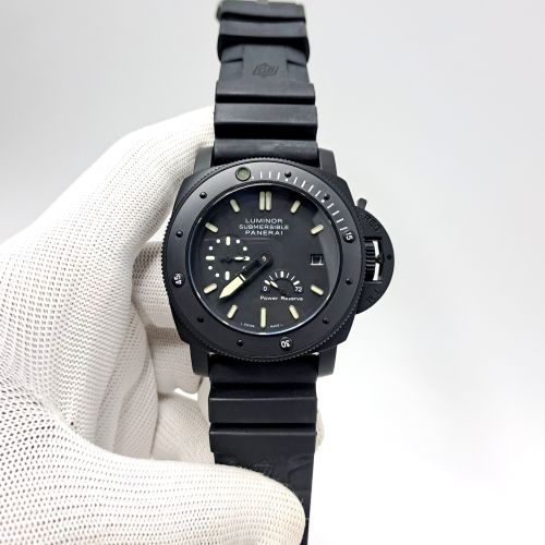 Luminor Panerai Submersible Power Reserve Full Black Swiss Automatic Watch