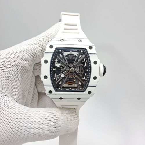 Richard Mille Rm 12-01 Tourbillon Full White Swiss Automatic Eta Watch