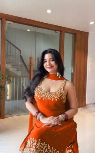 Faux Georgette Party Wear Designer Sharara Suit