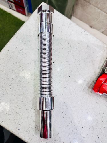 Gloss Silver SS Corrugated Flexible Connector Pipe