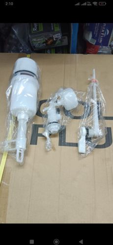 Coated Cistern Fittings Complete Set, Color : Metallic