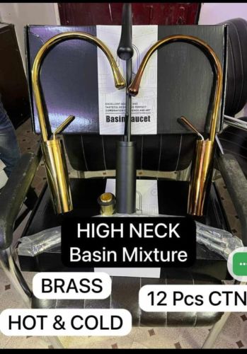 Brass Tall Neck Mixer Mahir Basin Faucet, Color : Matte Black