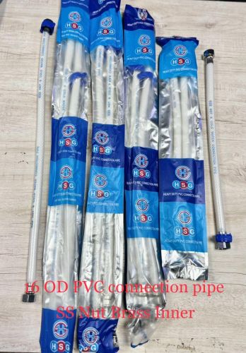 Brass Threaded Insert PVC Braided SS Nut Connection Pipe