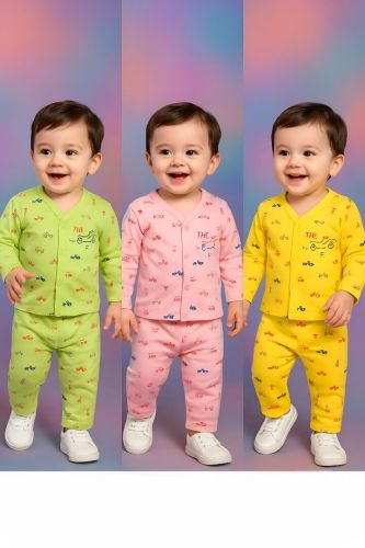 Floral Knitted Cotton Full Sleeves Infant Sleepwear 16x18 Sleeper