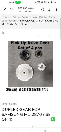 Printer Parts, Color : Black, White for Industrial