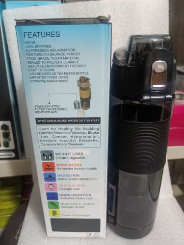 Alkaline Filter Water Bottles 500ml, 1ltr, Plastic Type : Orignal