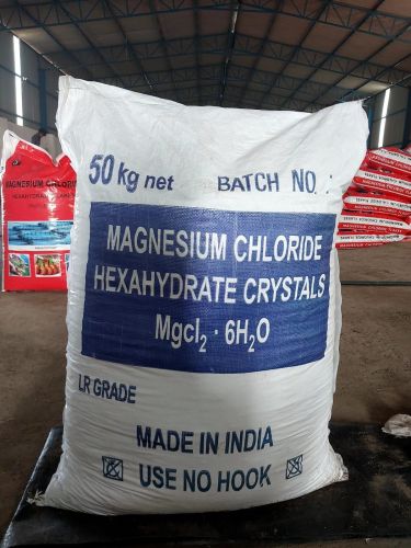 50kg Magnesium Chloride Hexahydrate, Color : White