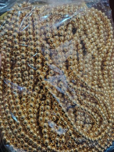 Metalized Plastic Beads, Color : White Assorted for Jewelry Making