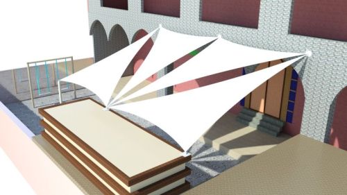 Tensile Structures Architecture, Color : White Customized