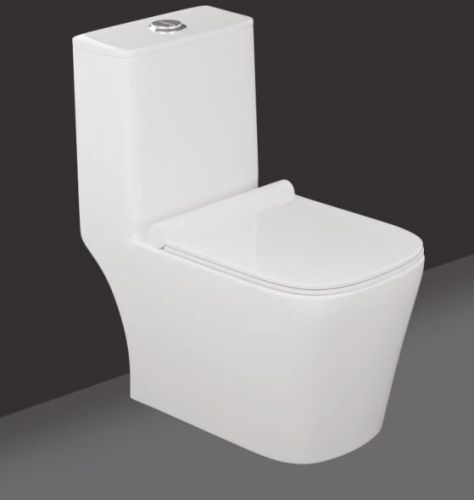 Polished Ceramic Dalunar Dl 101 Desi One Piece Closet, Color : White