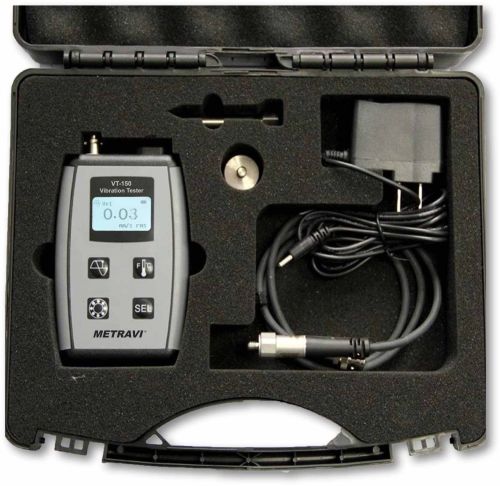 Plastic VT-150 Portable Vibration Meter, Color : Black