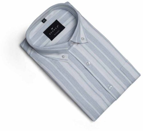 Lining Pure Cotton Regular Fit Shirt, Brand Name : Bennex