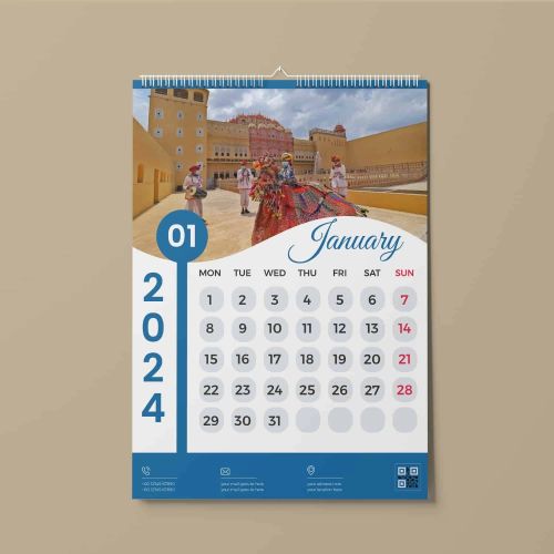 Tagsen 350 GSM Premium Art Card Paper Wall Calendar Printing Services