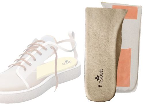 Latex Foam + Leather/synthetic Futsbett Half Arch Insole
