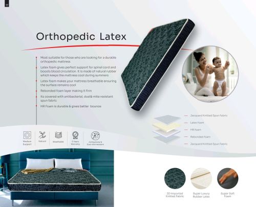 Orthopedic Latex Mattress, Brand Name : Aerocom King Size