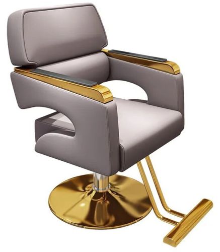 Plain Polished Golden Salon Styling Chairs, Color : Yellow, Grey