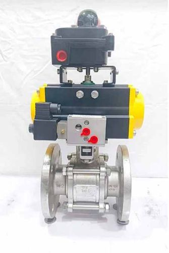 3 PC Pneumatic Metal Ball Valve, Pressure : 21 Kg