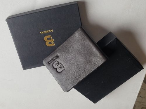 Plain Leather Wallet, Color : Black