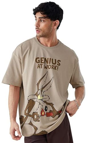 Mens Drop Shoulder T Shirt, Size : XL & XXL Casual Wear