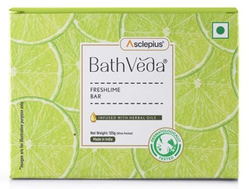 375gm Asclepius Bathveda Fresh Lime Bar Soap